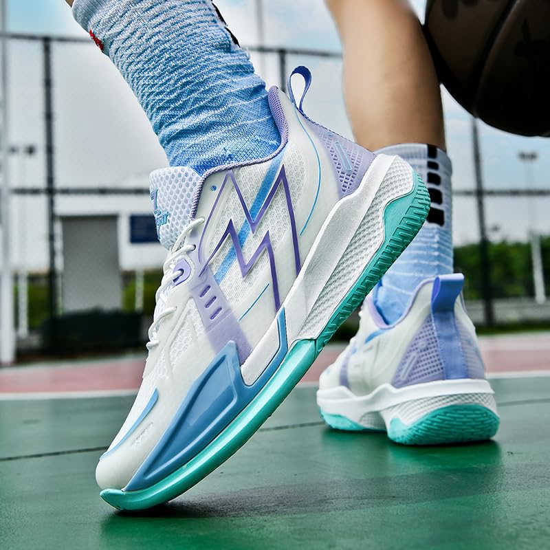Image of Women Basketball Shoes Fashion Sneakers Comfortable Unisex Athletic Lightweight Non Slip Outdoor Sport Volleyball Shoes