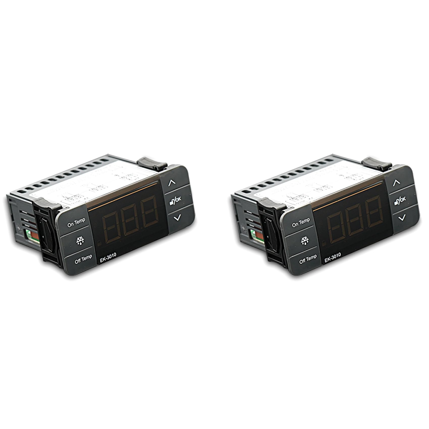 Jnchdghwa Black 2X Ek-3010 Temperature Controller 220V Sensor Refrigeration Heating Alarm Thermostat With Probe For Cold Storage Freezer