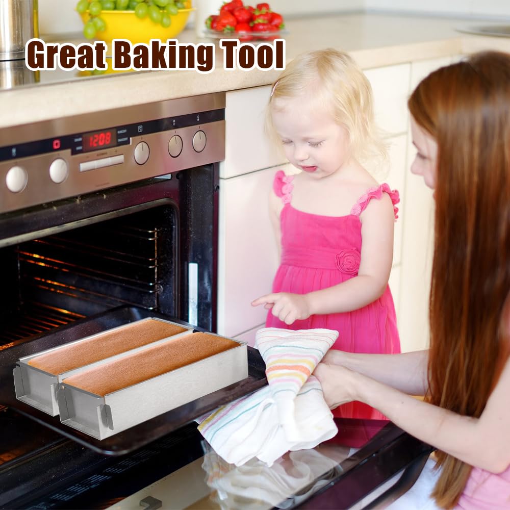 DGN Forma Tiramisù in Acciaio Inossidabile, Stampo Rettangolare Mousse Riutilizzabile Telaio Rettangolare Regolabile Rivestimento Antiaderente per Preparazione di Brownie, Cheesecake, Pane, Tiramisù