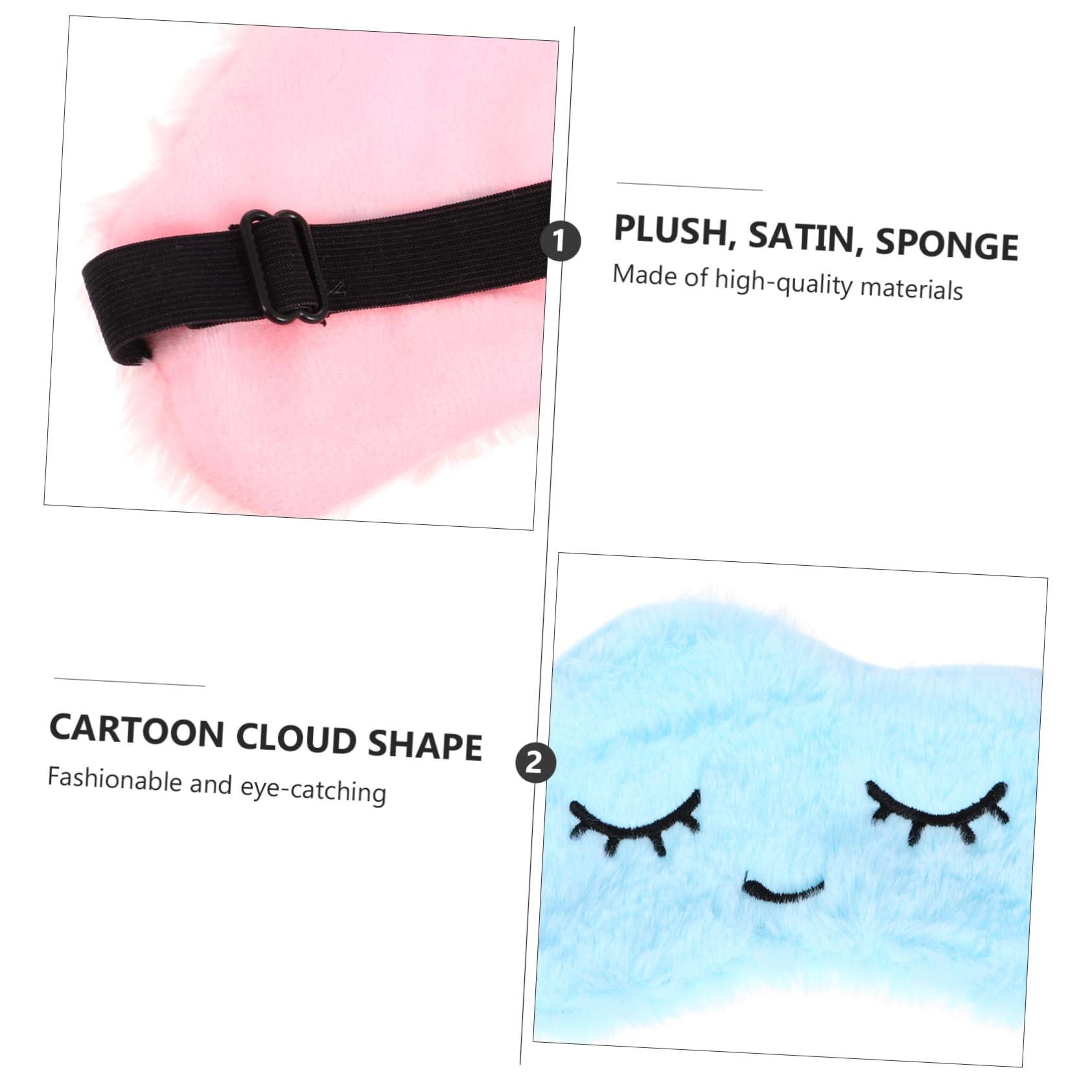 minkissy 9stücke Schlafmaske Für Erwachsene Augenmaske Lichtundurchlässig Für Meditation Und Reisen Zufälligen Farben Ergonomisches Design Für Besseren Schlaf