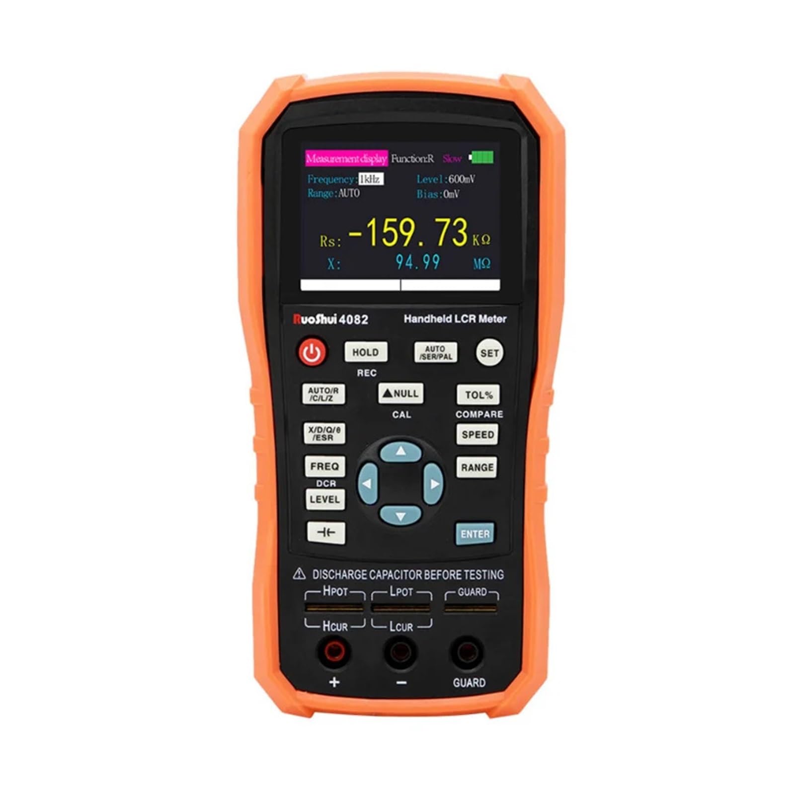 Medidor LCR Medidor LCR portátil, puente digital, capacitancia, inductancia, resistencia, multímetro, comprobador, calibración ESR con supercondensador USB(4080)