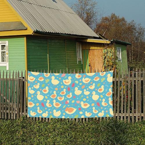 MINDBBDFJ Duck Printed Patterns Print Banners And Signs For Outdoor/Indoor,Personalized Banner Customizable Parties Halloween Banner (180x90cm)4