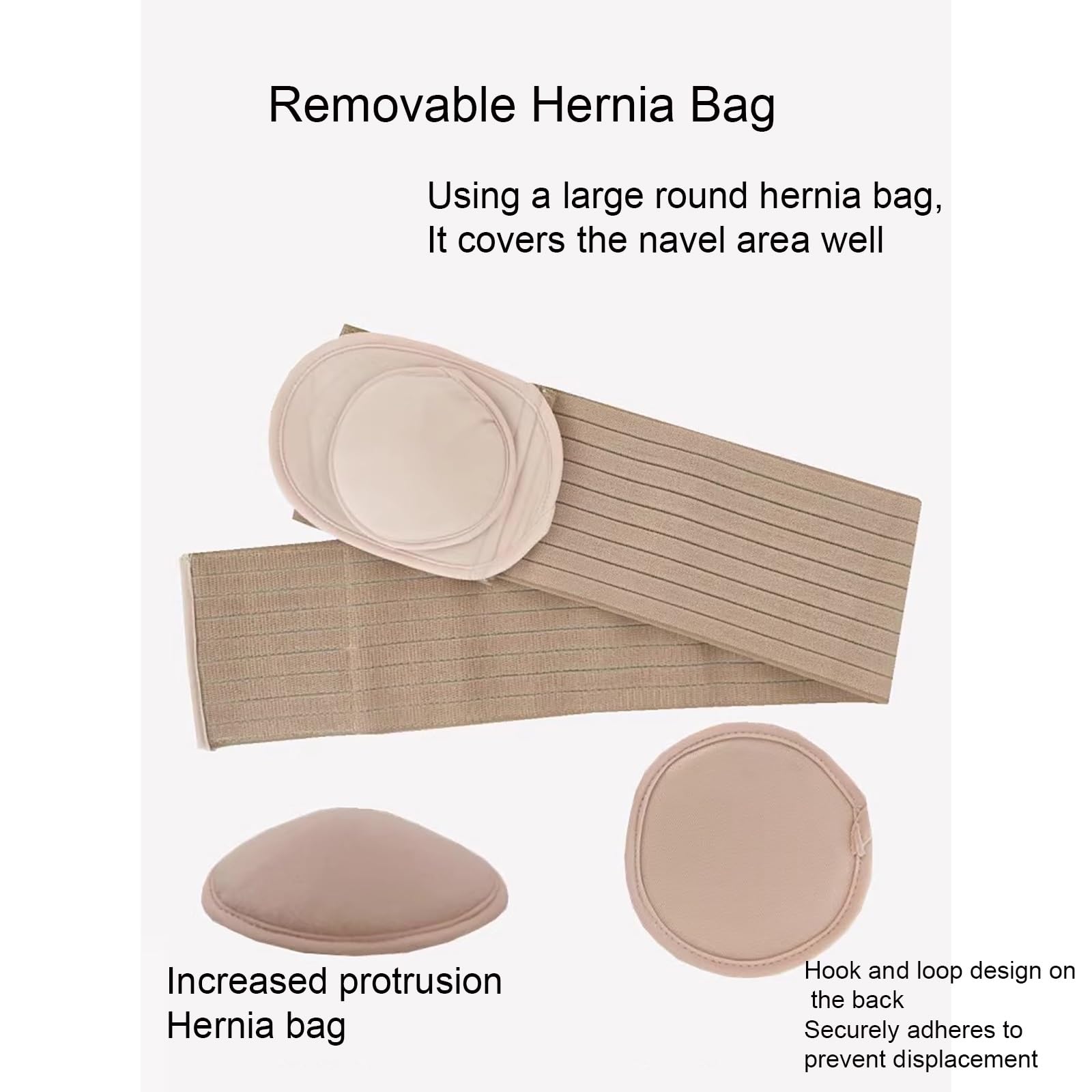Cintura for Ernia Inguinale da Uomo, Cintura for Ernia Ombelicale, Cintura for Ernia Addominale, Cuscinetto A Pressione Rimovibile for Alleviare Il Dolore, Design Ergonomico(Medium)