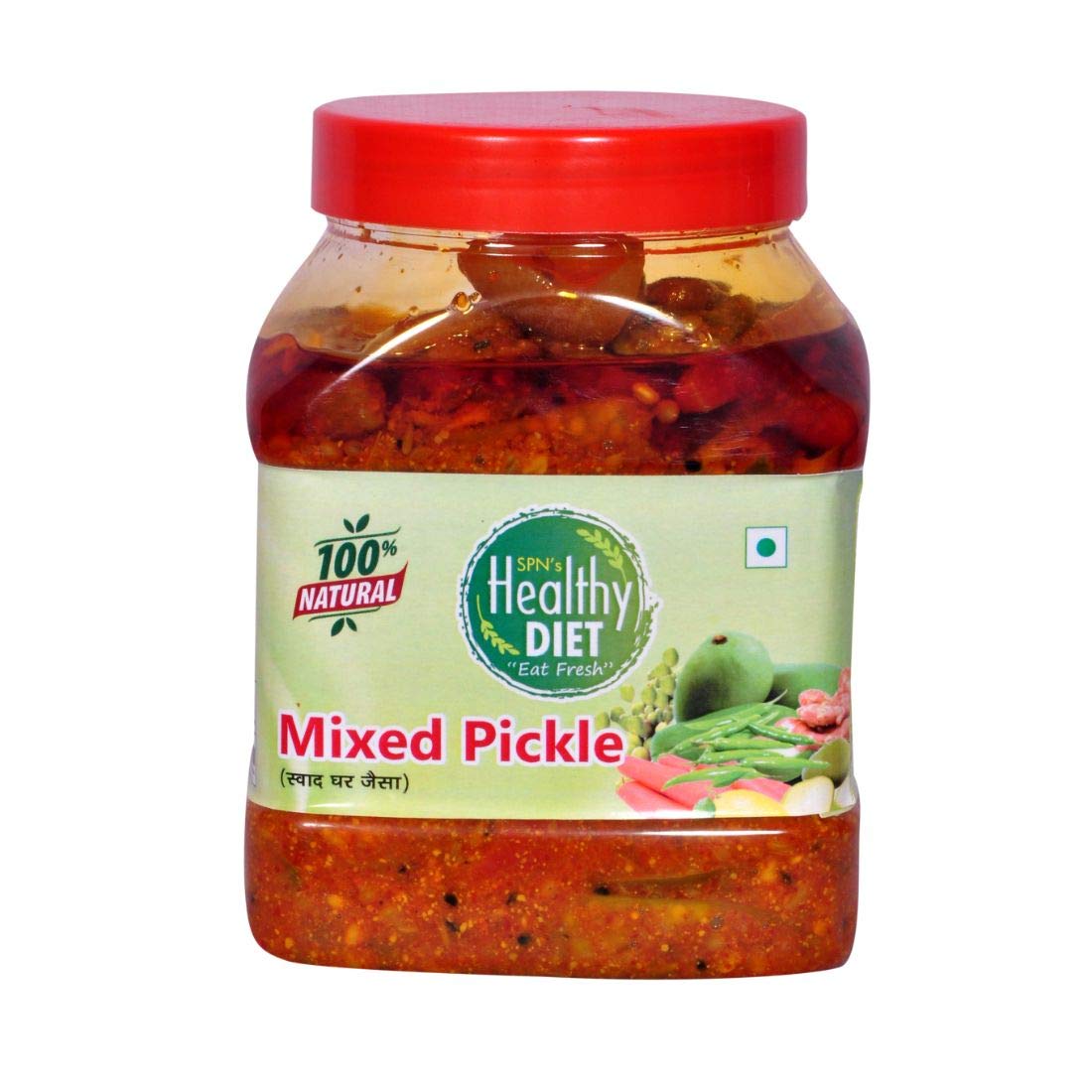 Healthy Diet 900gm Organic Mixed Pickle Royal Tasty Achar Home Made Ma ke Hath se Bnaya Hua Healthy and Fresh Testy for Whole Family, Eat Daily 1