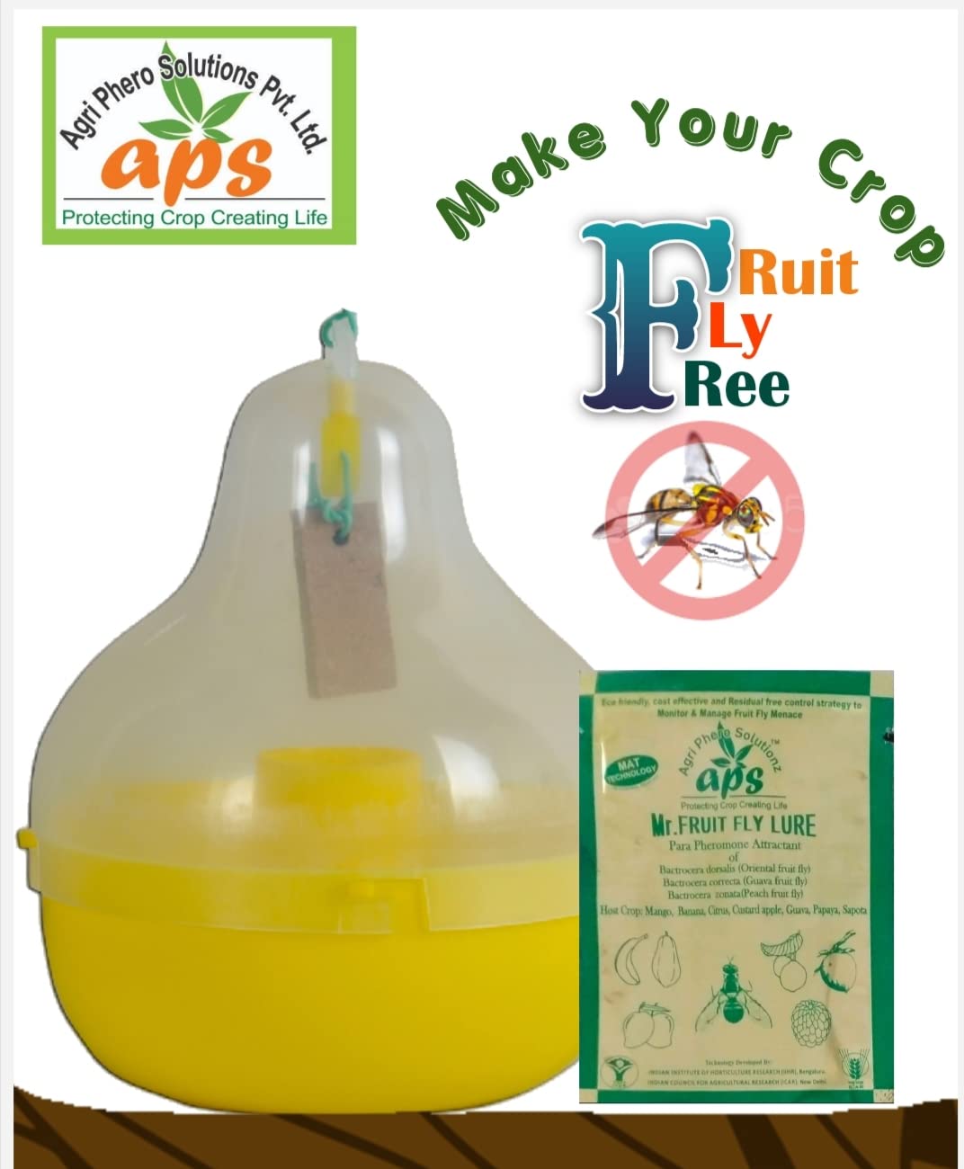 Agri Phero Solutionz Fruit Fly Outdoor Maxfill Trap with Lure ( 3 Sets ) (B09QQH5DX3) Amazon Price History, Amazon Price Tracker