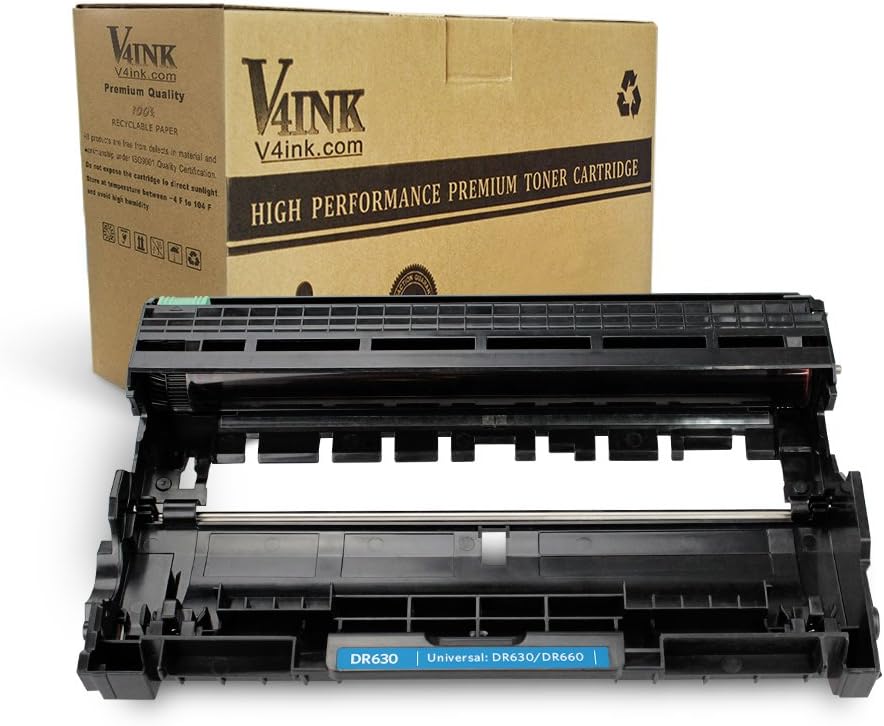 V4INK 1 Pack New Compatible Brother DR630 Drum Unit for Brother HL