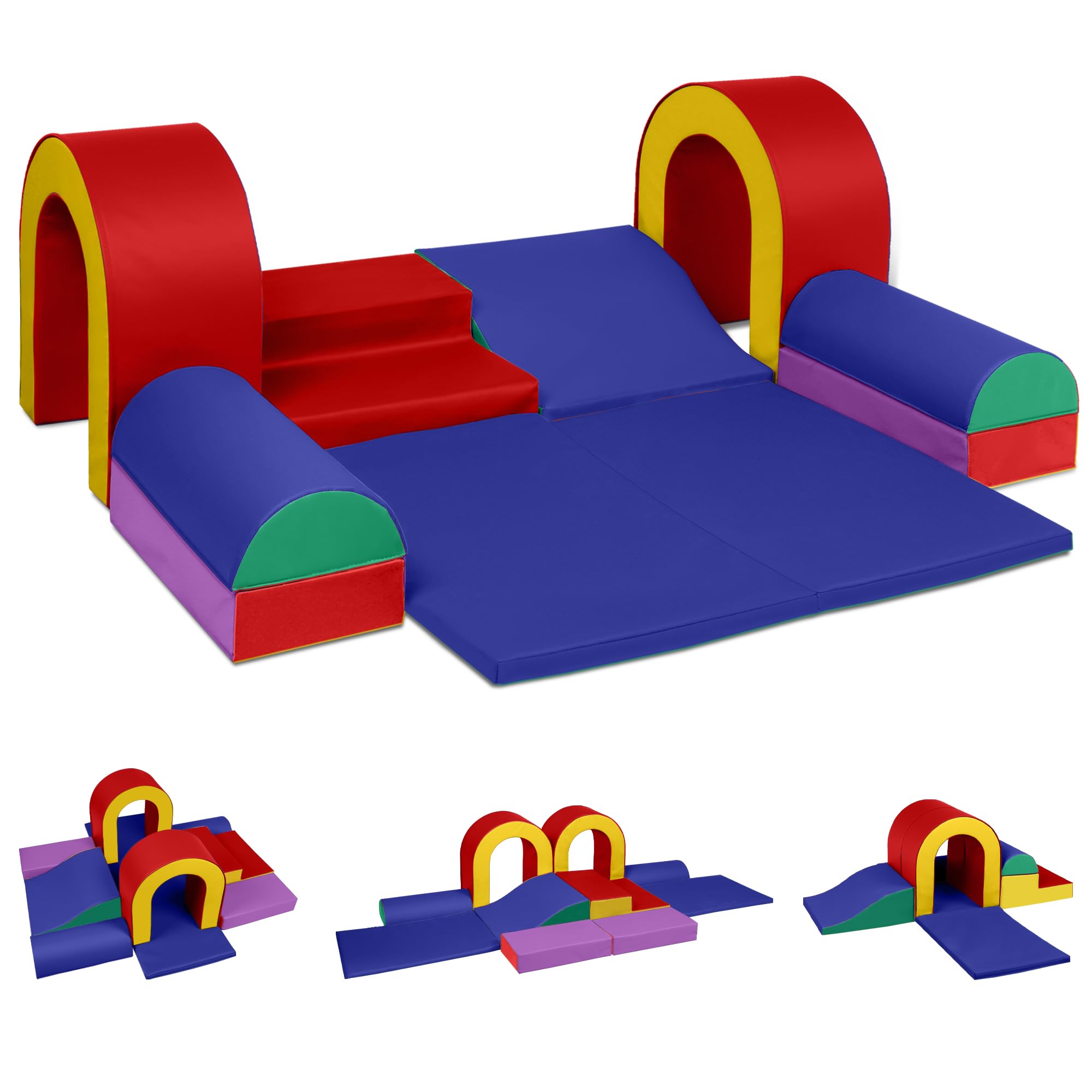 TODEFULL 10 Piece Foam Climbing Blocks