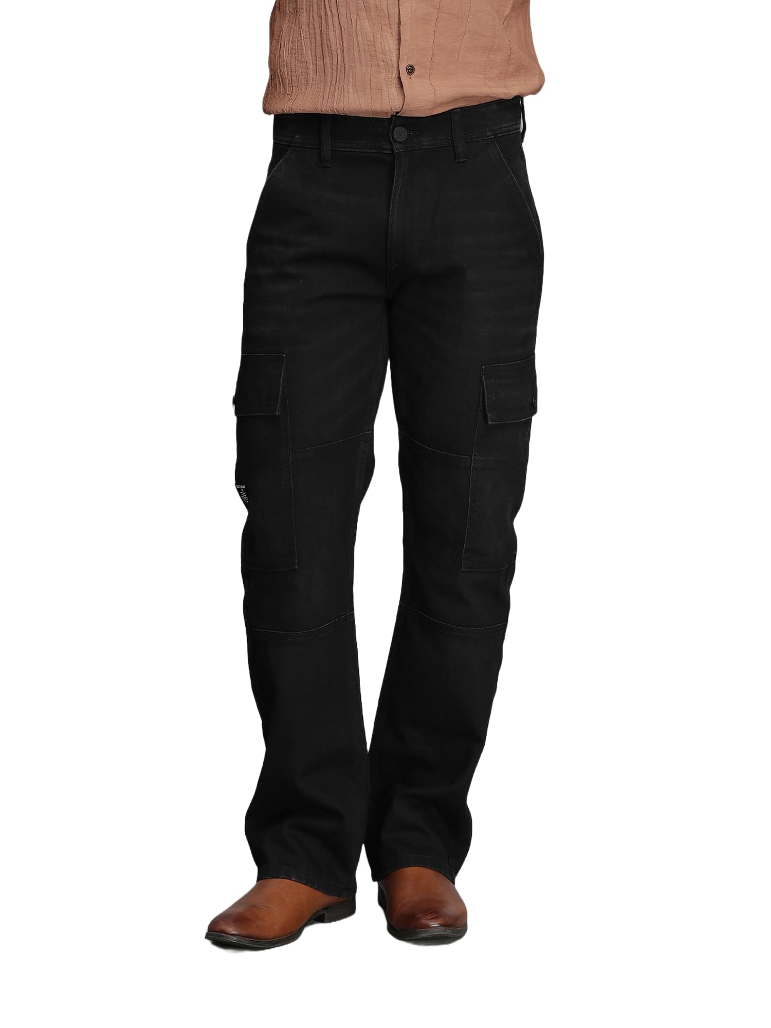 rookies Med Blue Regular Fit Denim Cargo Pant-picture-11