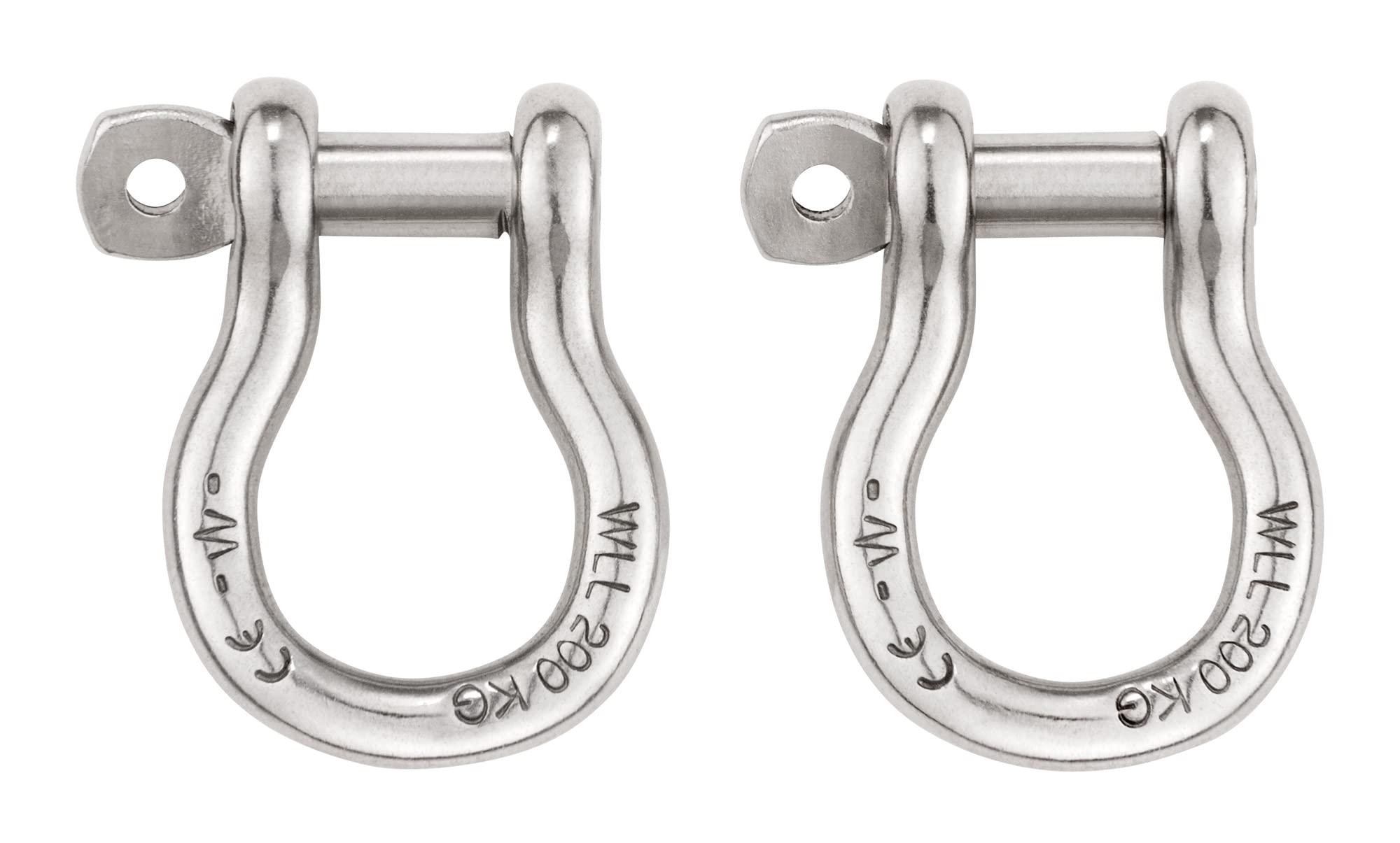 PETZL SHACKLES for Connecting PODIUM Seat to ASTRO Harnesses (Pack of 2) - Black