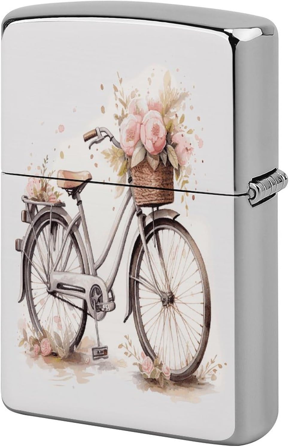 Bicycle in The Rain Lighter Case Cover Lighter Shell