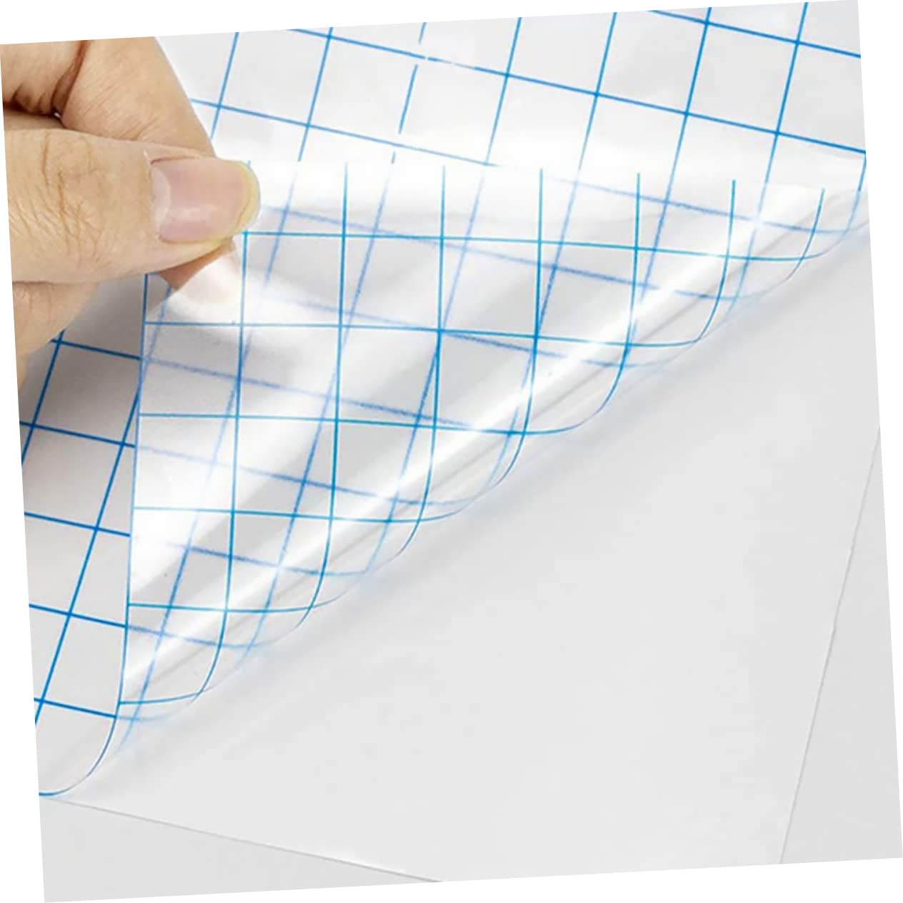 3PCS Self-Adhesive PVC Transfer Tape Grid Vinyl Application Tape for Craft Projects Decals and Stickers