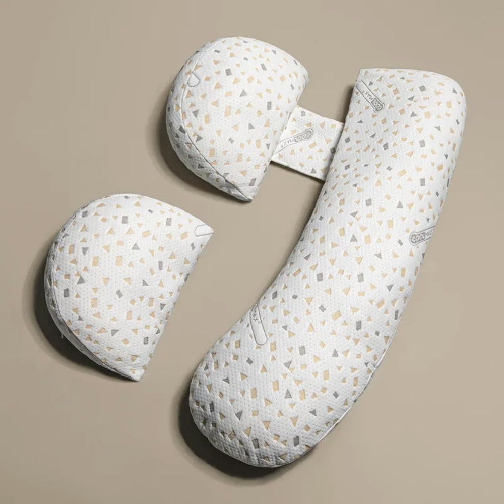 DYRBF, Cuscino per gravidanza a forma di U, per chi dorme di lato, a forma di H, con fodera in cotone, lavabile in lavatrice, supporto per pancia per donne incinte, rosa, bianco, verde, grigio