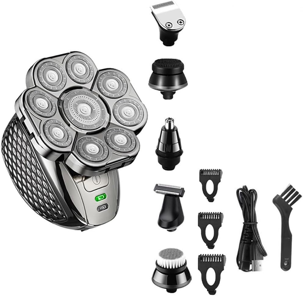 Electric Shavers for Bald Men 6 in 1 Grooming Kits for Facial Body Electric Razor for Men Hair