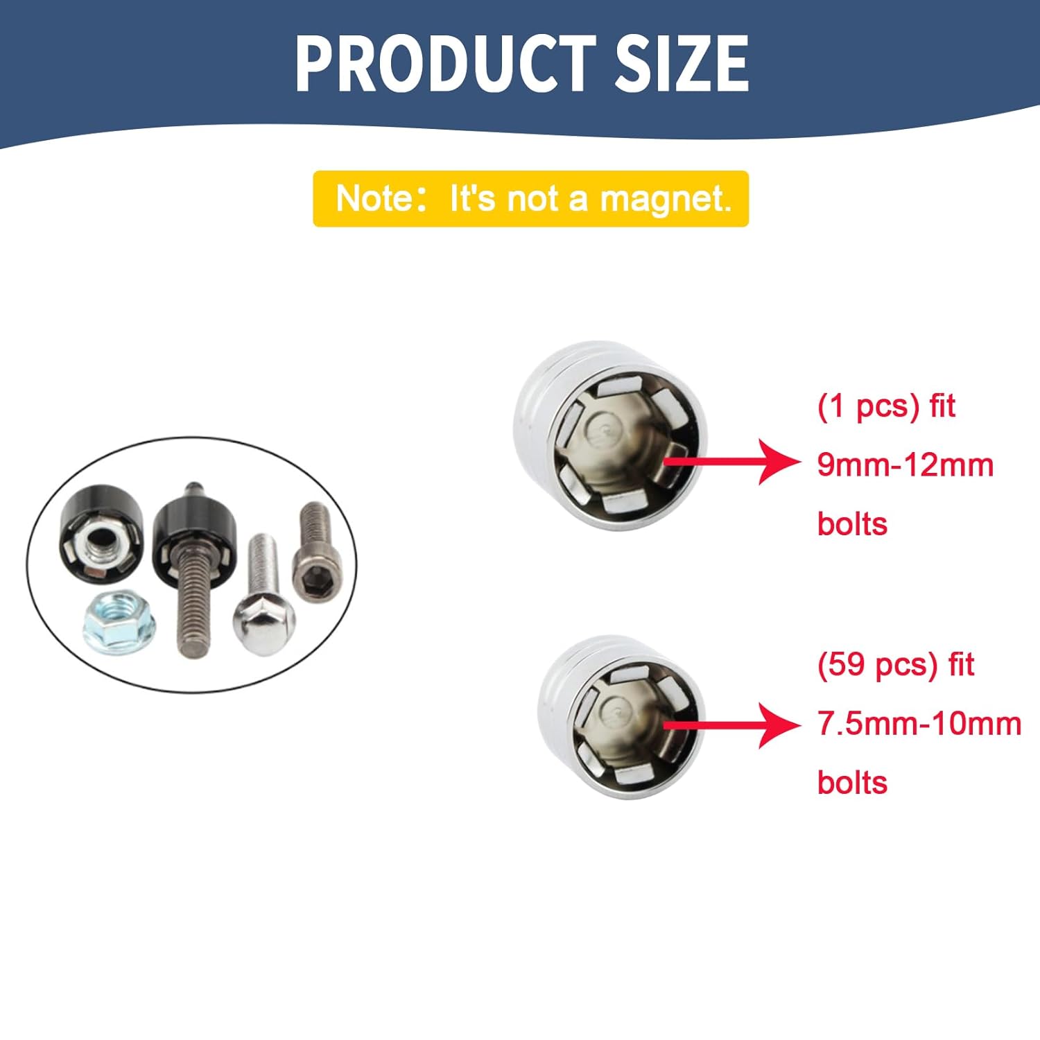 Motorcycle Bolt Covers Engine Bolt Toppers Caps Kit for Harley Touring Road King Street Glide Road Glide Electra Glide Softail Breakout Dyna Fat Bob Sportster XL 883 Evolution Twin Cam (Chrome)