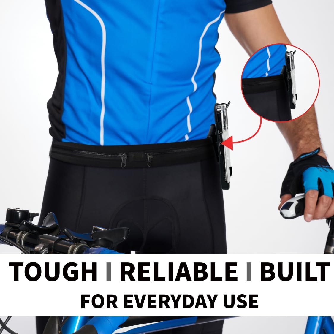 Balastec for iPhone 16 ProMax. Unbreakable Resin-Metal Belt Clip Fits with a Commuter, Symmetry, Tough Armor, Rugged Armor or Other Medium Sized Case, Case not Included