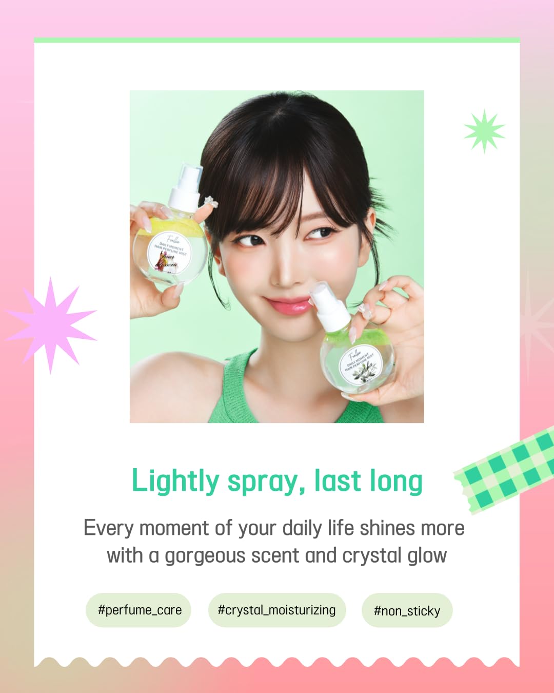 Foellie Daily Moment Hair Perfume Mist 100ml/3.38 fl.oz. (Pear Blossom Scent) - Image 3