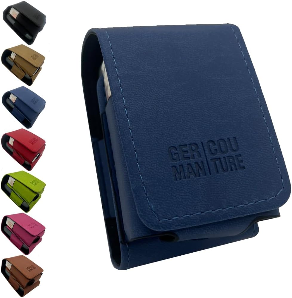 German Couture Carry Case Compatible with Ploom X Advanced Tobacco Heater and Evo Sticks Accessories Protective Case, Blue