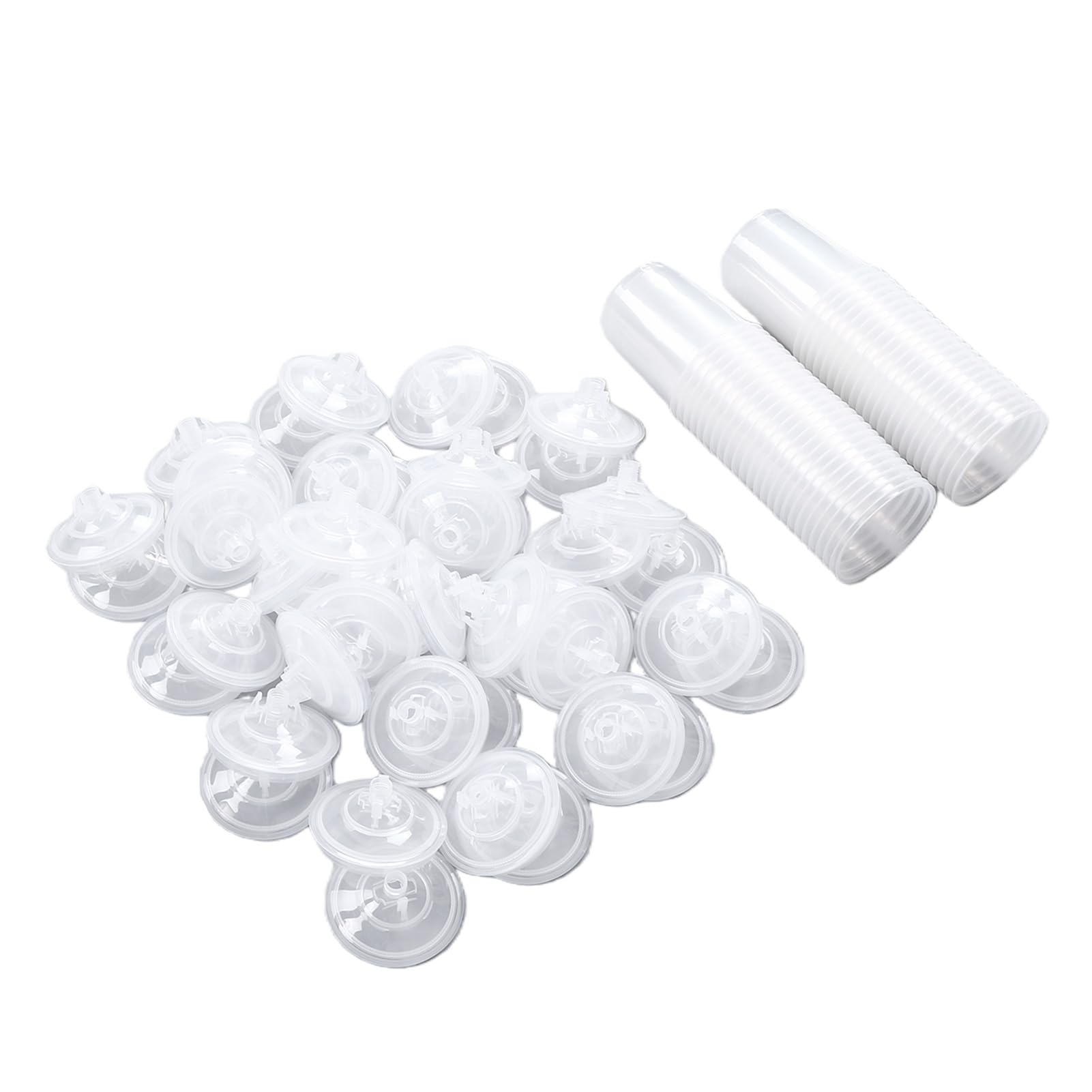 Fockety Gobelets Jetables avec Couvercles pour Pistolet Peinture, 600ml