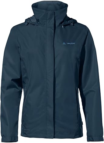 VAUDE Regenjacke Damen leicht - Women's Escape Light Jacket, wasserdichte Outdoor-Jacke, atmungsaktiver Windbreaker mit Kapuze, Klimaschonende Wanderjacke