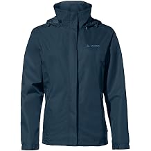 VAUDE Women's Lightweight Rain Jacket Women's Escape Light Jacket Waterproof Outdoor Jacket Breathable Windbreaker with Hood Climate-Friendly Hiking Jacket