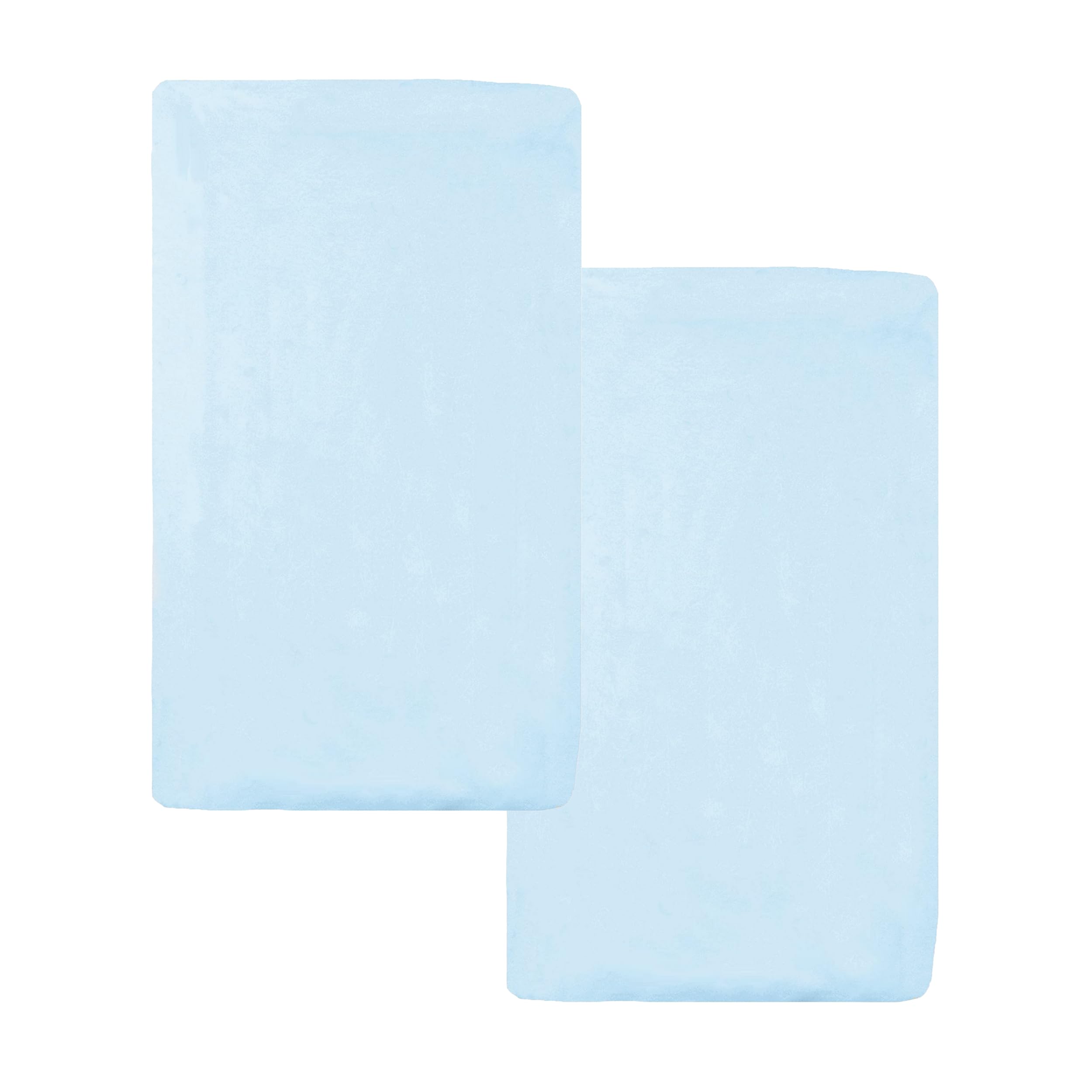 American Baby Company 2 Pack 100% Natural Cotton Fitted Cradle/Bassinet Sheets 36" x 18" - Soft, Breathable &amp; Hypoallergenic Bed Sheets, Blue, Neutral for Boys &amp; Girls