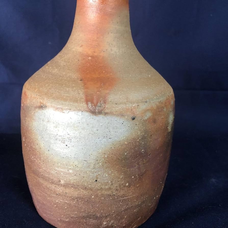 Amazon.co.jp: 備前焼 花入 高さ約21.5センチ 日本工芸会 木村隆明造