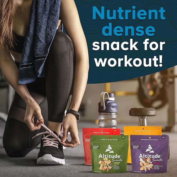Miniatura 4 de Altitude Snacks Variedad Paquete de 8  Mezcla de frutas y frutos secos premium  Snacks saludables para tu próxima aventura  Ocho bolsas de 5 oz