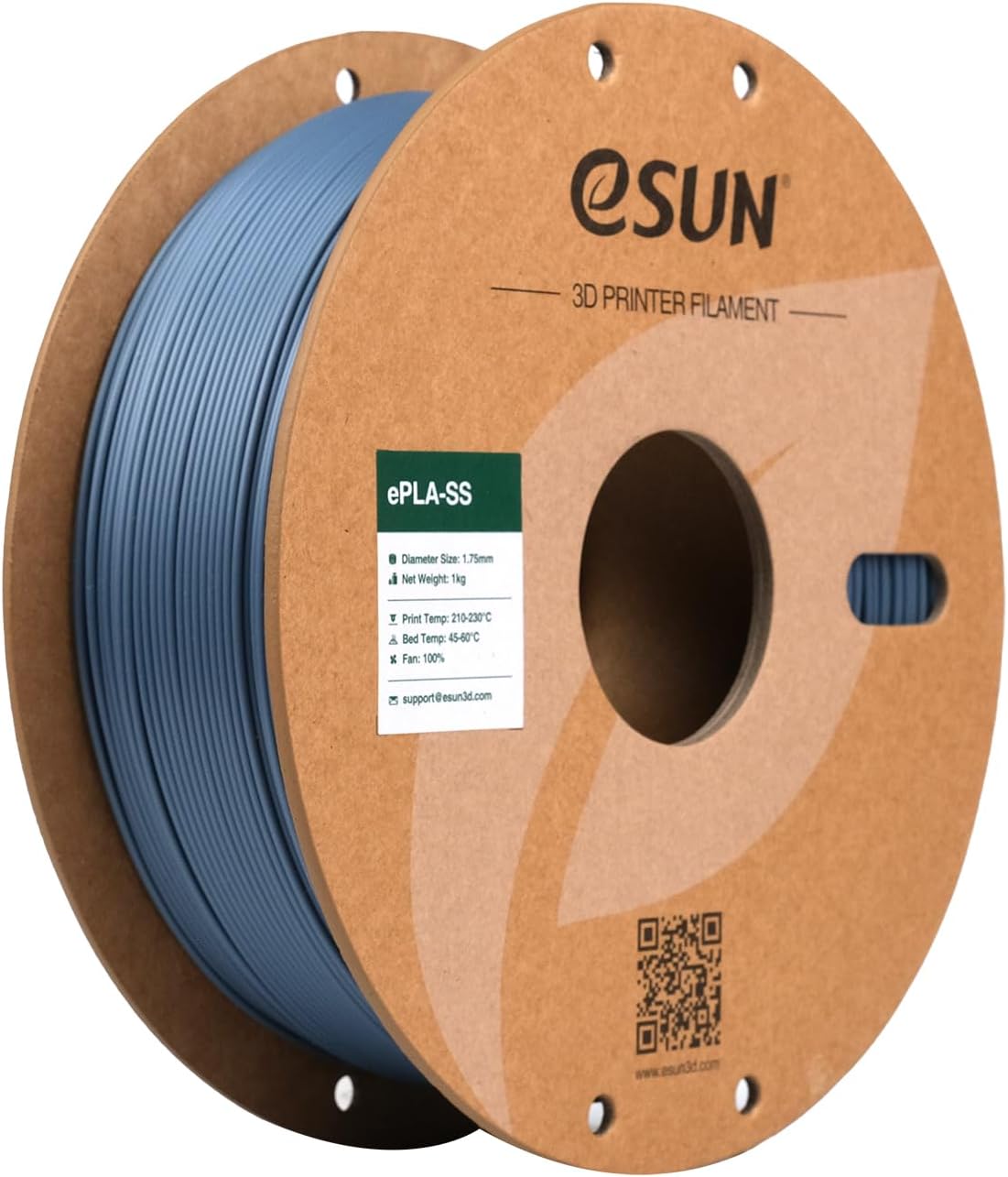 eSUN PLA Basic Filament 1.75mm 1KG(2.2 LBS), Speedy PLA Filament, Grey