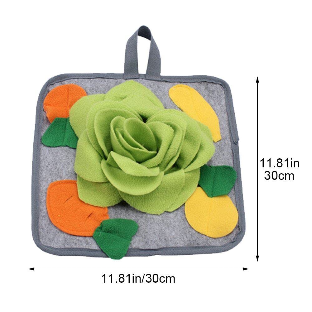 Kaninchen-Futtermatte – Schnüffelteppich Aus Polarfleece, 44x65 Cm, Interaktives Spielzeug Für Kleintiere