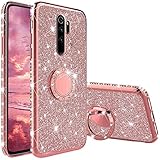 【Diseñada en 2 Capas】La carcasa externa (transparente TPU suave) + capa intermedia desmontable (película de brillo) conoce dos estilos de uso diferentes; la exquisita hebilla de anillo de metal se puede colocar en el soporte para automóvil.
