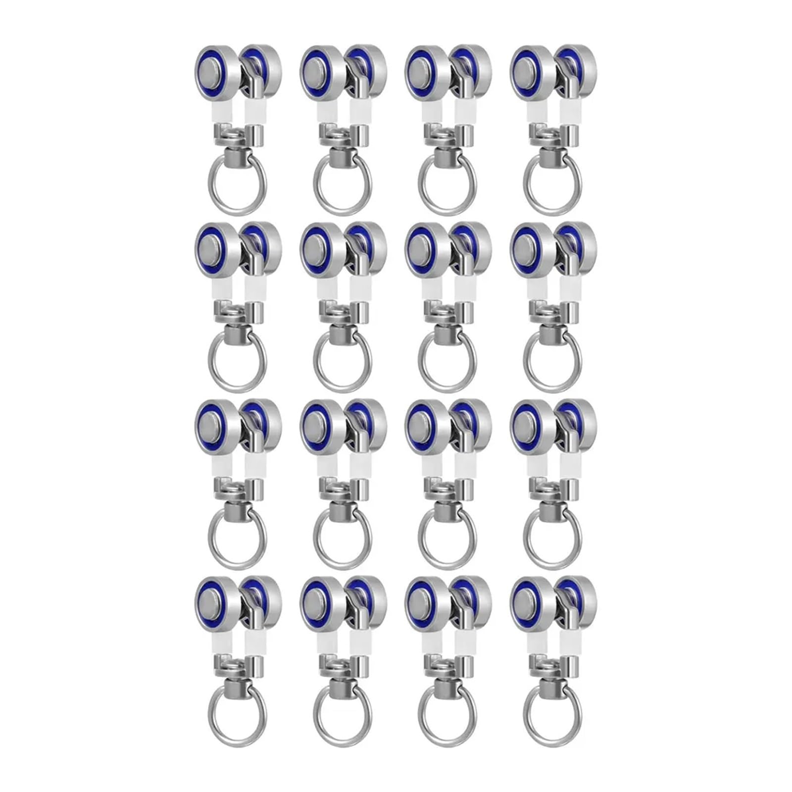 Curtain Track Rollers, Curtain Track Pulley Rollers Silent Hooks Metal Bearing Wheel