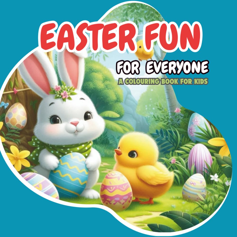 Easter fun colouring book for kids and adults | coloring with fun