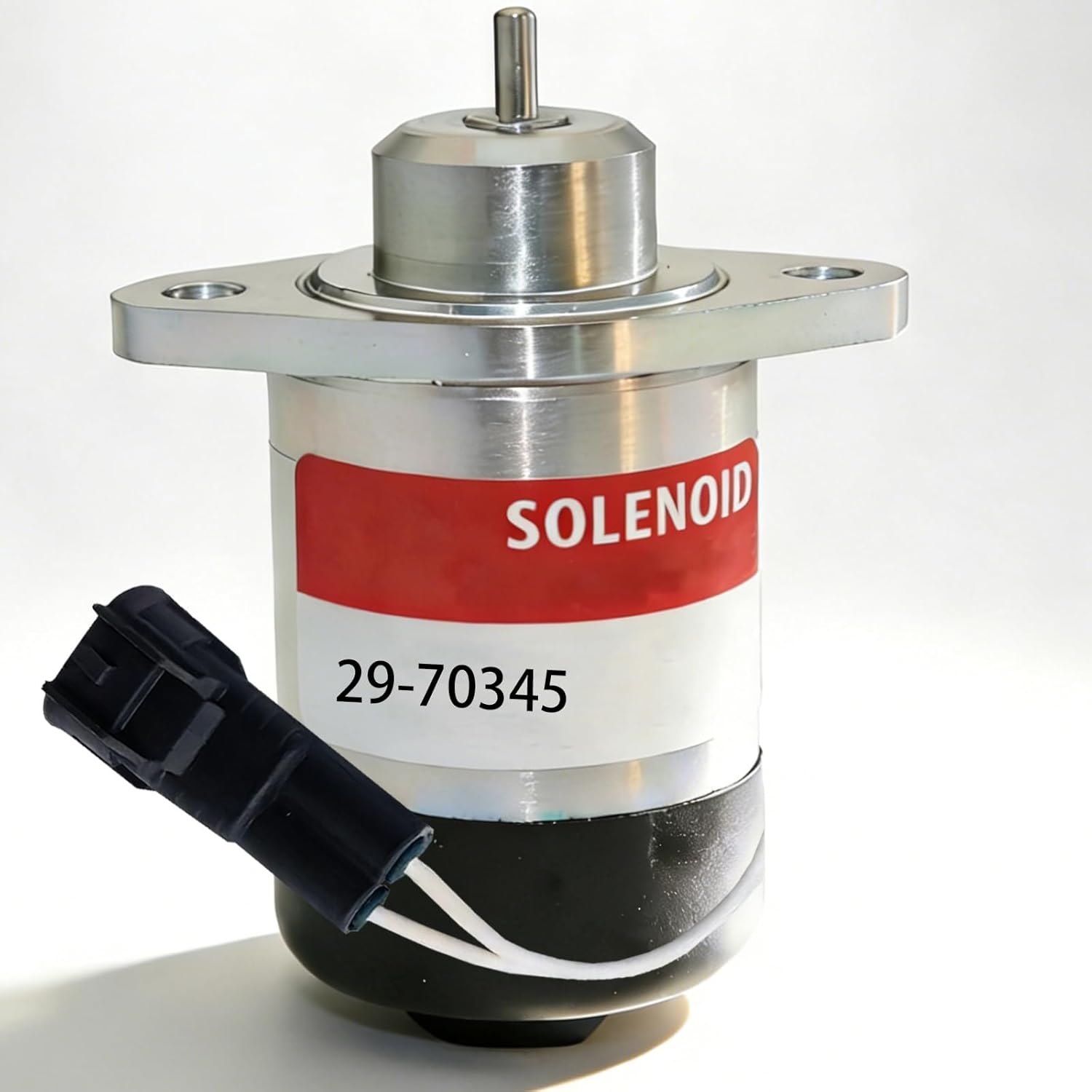 12V Fuel Shutoff Solenoid 29-70345 2970345 Compatible for Kubota V2607 V3307 Tractor