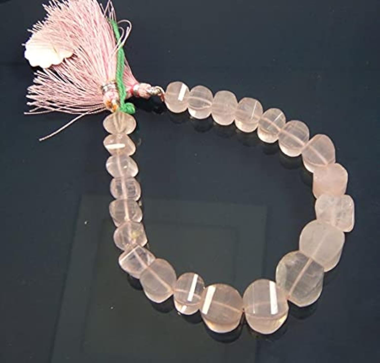 Quartz rose facetté haut de gamme en pépites de 8-14mm pour joaillerie fine DIY