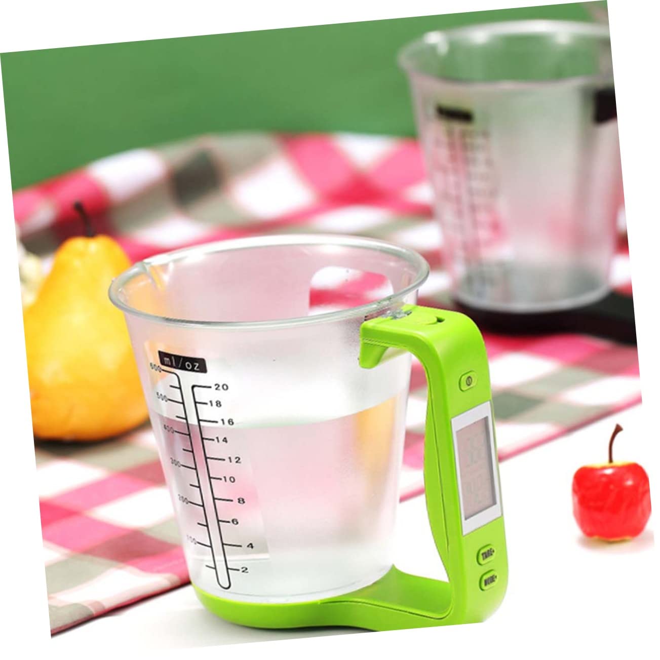 Tasse à Mesurer Numérique Multifonction 1000 g Précision 1 g Pc Et Abs Écran Lcd Vert Clair Cuisine Et Préparation Alimentaire