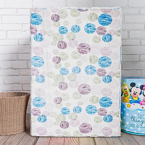 Image of Kuber Industries Dot Print Washing Machine Cover | Soft PVC Top Load Fully-Automatic Washing Machine Cover | Multi