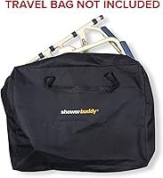 Vista 7 de SolutionBased- Lightweight Aluminum Folding Rolling Shower Chair for Elderly and Disabled - Rolling Commode Shower Wheelchair - Commode