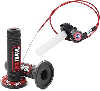 7/8" 22mm Twist Throttle Universal Motorcycle Handlebar Grips Cable for 110 125 150 200 250 cc Dirt Pit Bike