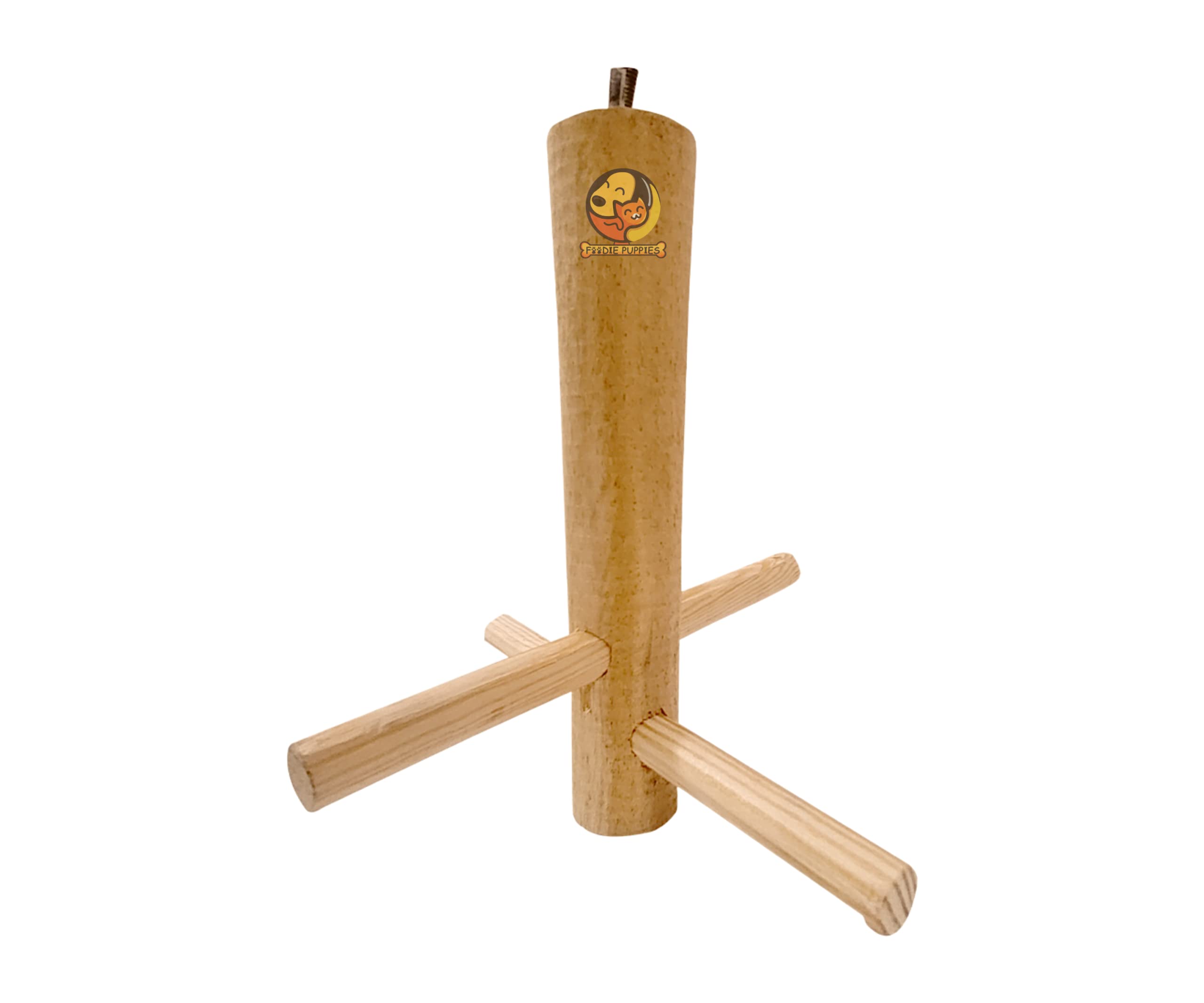 Foodie Puppies Natural Wooden Chewing 4 Perch Stand ToyParrot Perch Jumping Standing Toy for Small to Medium Birds - Bird Cage Accessories (B0B58PR76K) Amazon Price History, Amazon Price Tracker