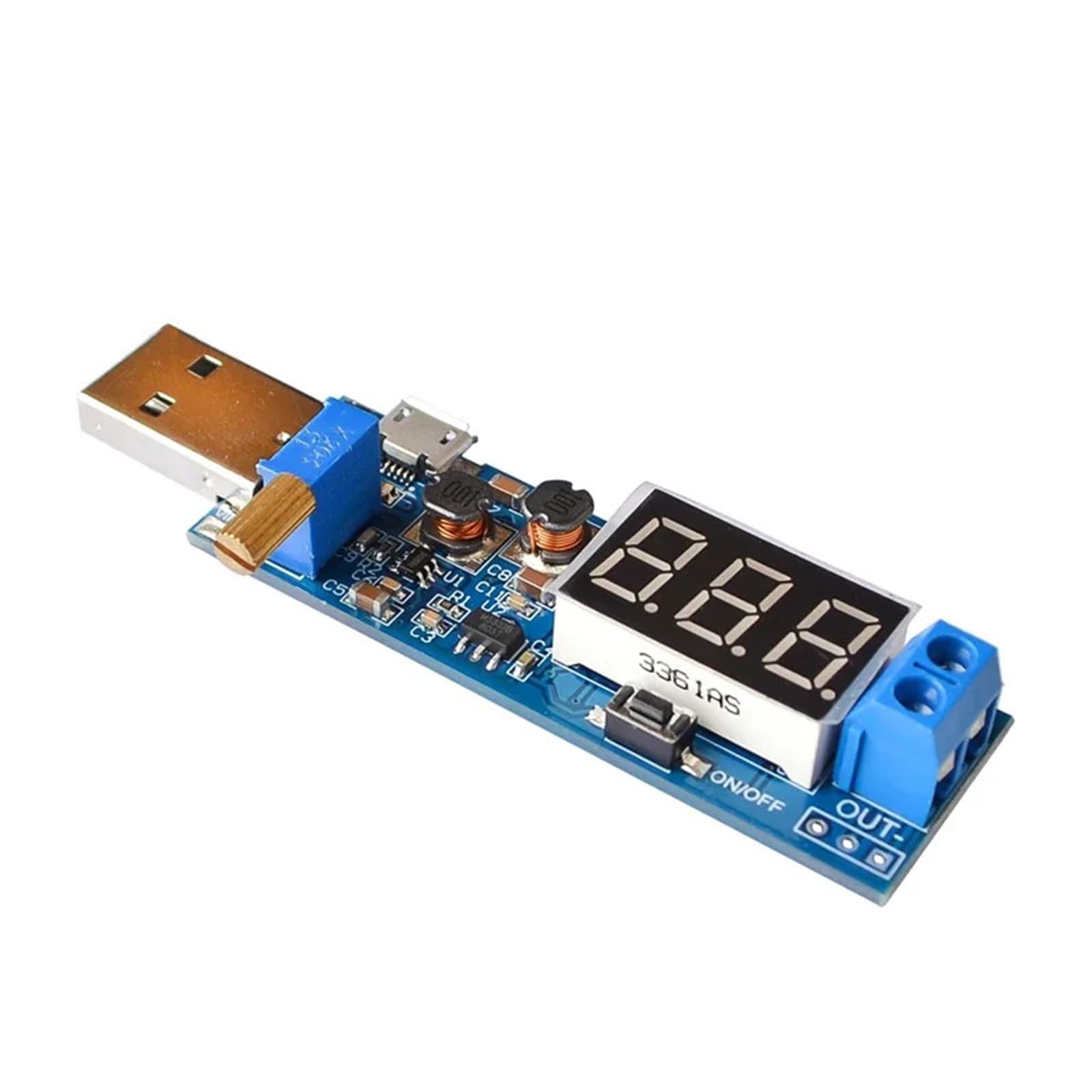 Alimentation USB réglable convertisseur DC-DC 5V 12V transformateur tension variable