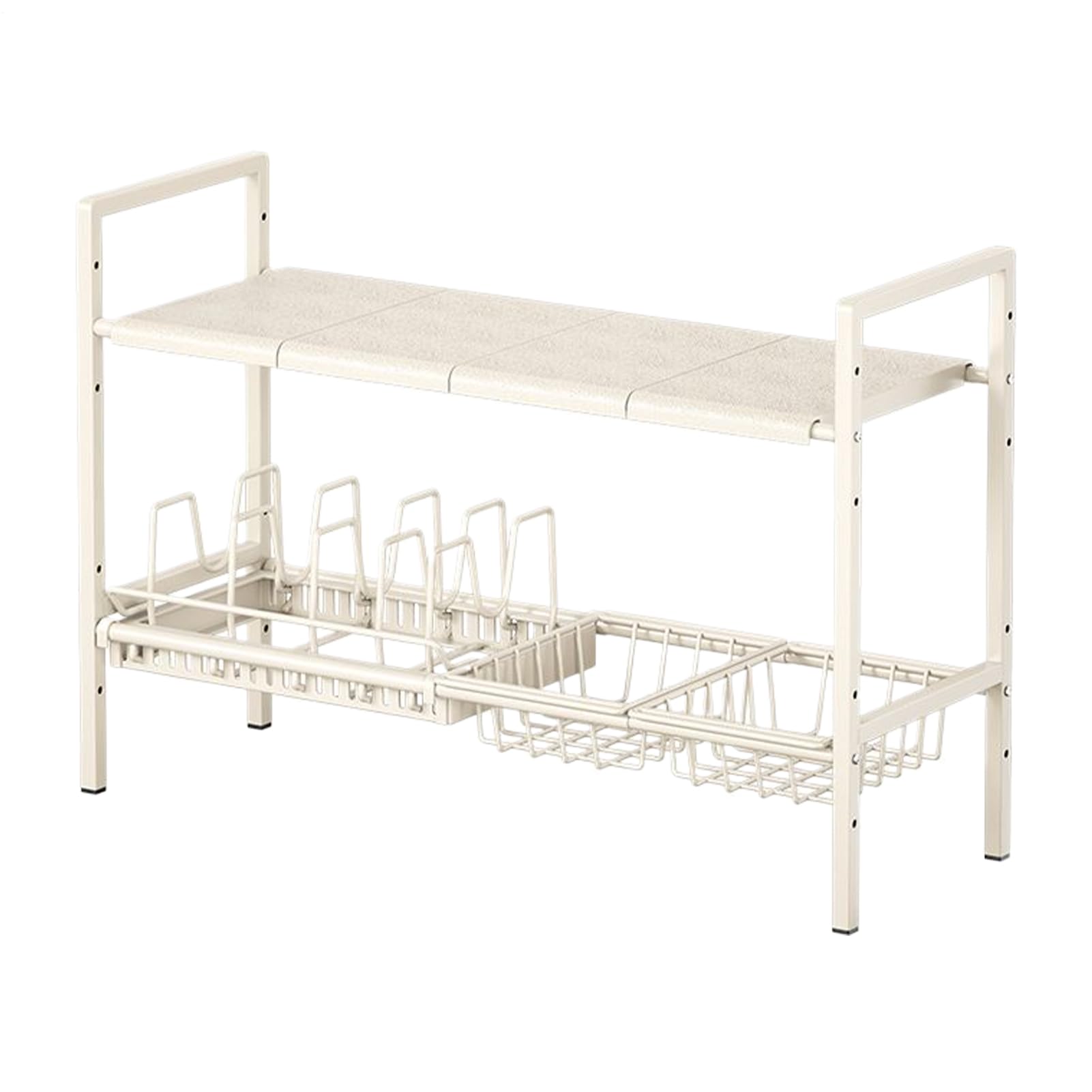 Organizador Para Debajo Del Fregadero De Baño Organizadores Y | Estante Extensible De Doble Altura Para Utensilios De Cocina Y Armarios