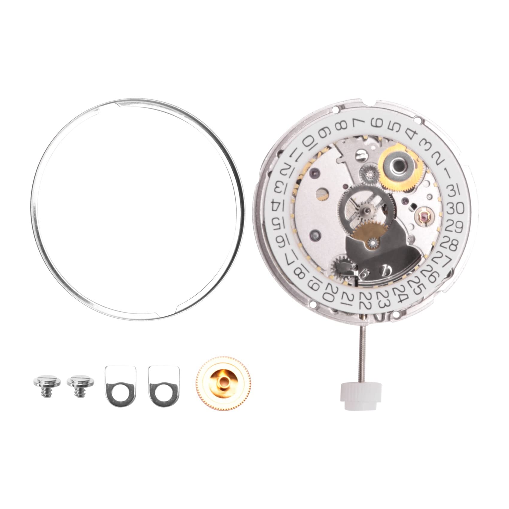 LZFuiopST2130 Automatic Movement Silver Replacement for ETA 2824 Silver 28 800 VPH FreQuence, Silver