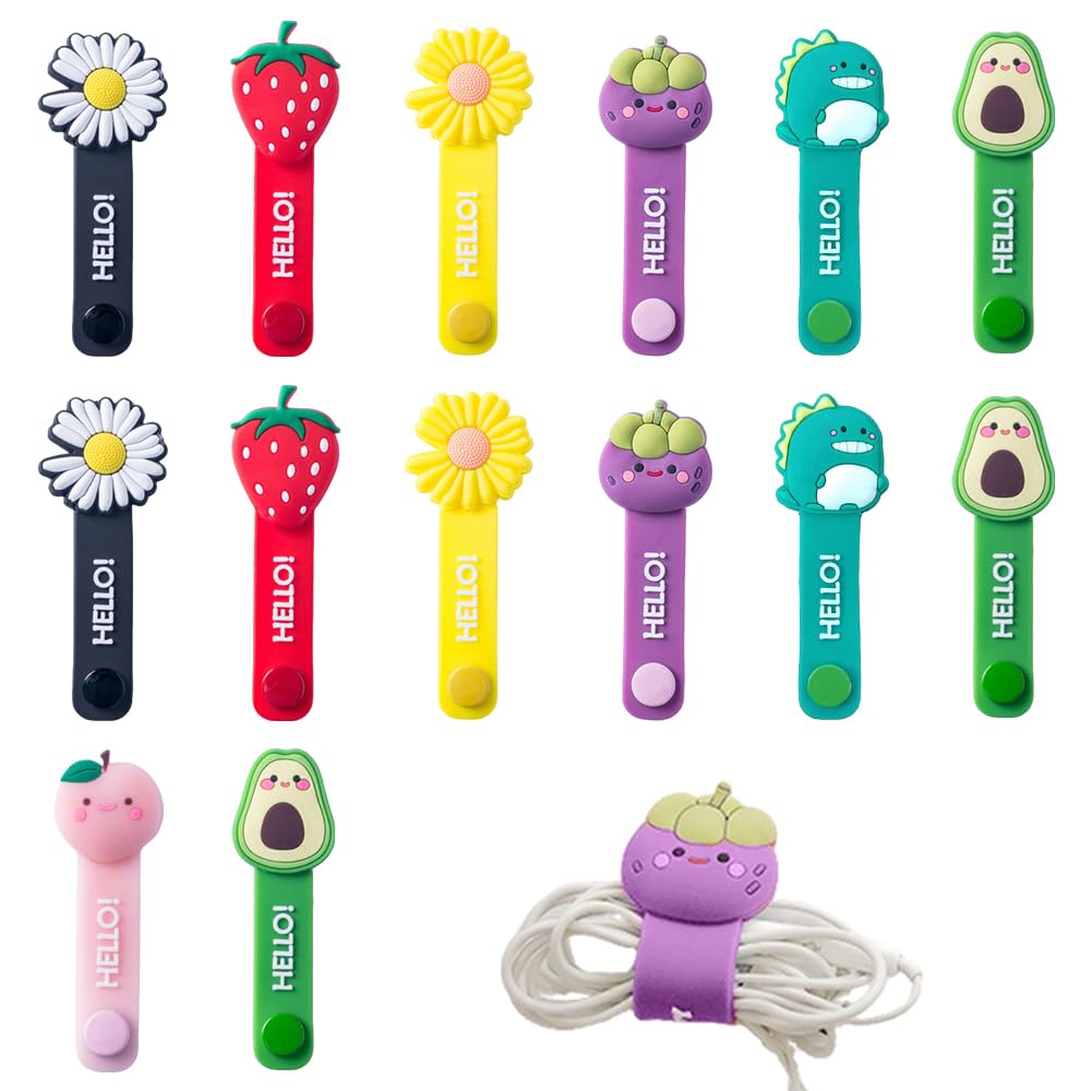 Organisateur de cordons électriques et chargeur USB multicolore pour bureau