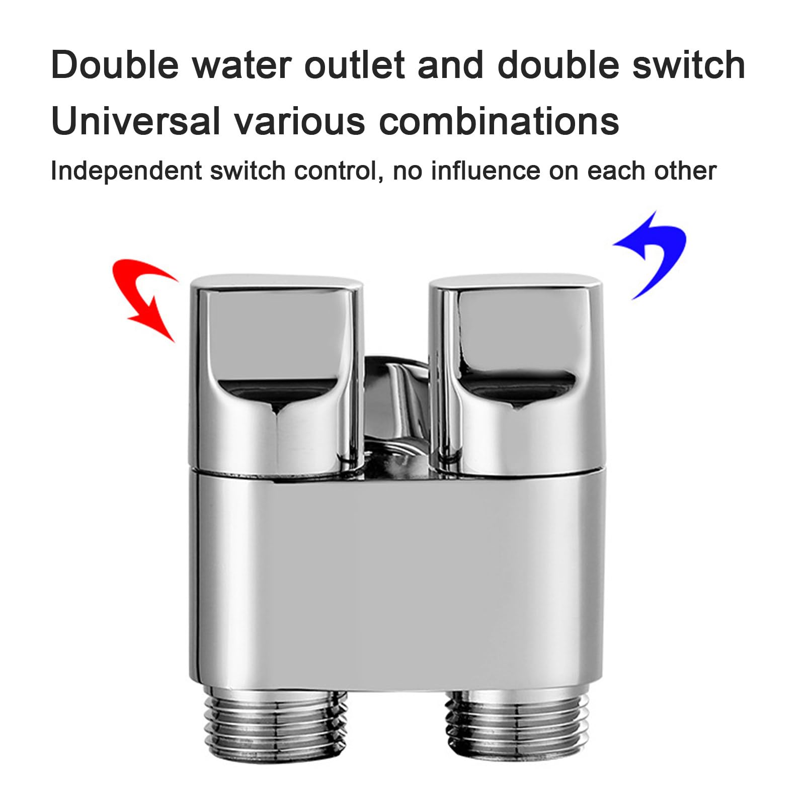 Spruzzatore portatile per bidet per WC, doppia valvola di controllo 1-in-2-out, kit spruzzatore per rubinetto WC, spruzzatore per pannolino e attacco bidet con tubo flessibile per bidet per lavaggio