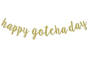 Happy Gotcha Day Banner: Paw-some Pet Adoption Party Decorations