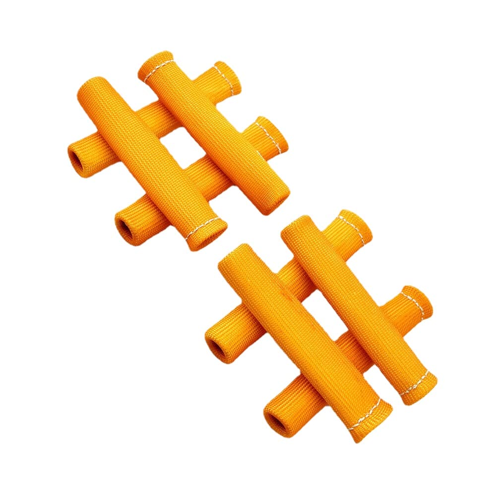 8pcs 2500° Spark Plug Wire Boots Protector Sleeve Heat Shield Cover for LS1/LS2 (Orange)