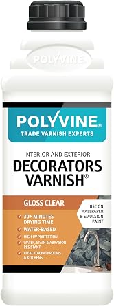 Polyvine Decorators Acrylic Gloss Varnish Quart