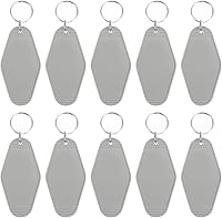 Vista 44 de PATIKIL Vintage Motel Llavero, en blanco Hotel Llaveros Llaveros