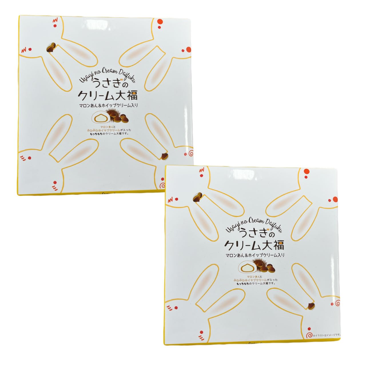 Amazon | 【お土産】マロンうさぎのクリーム大福（9個入り）×2箱 