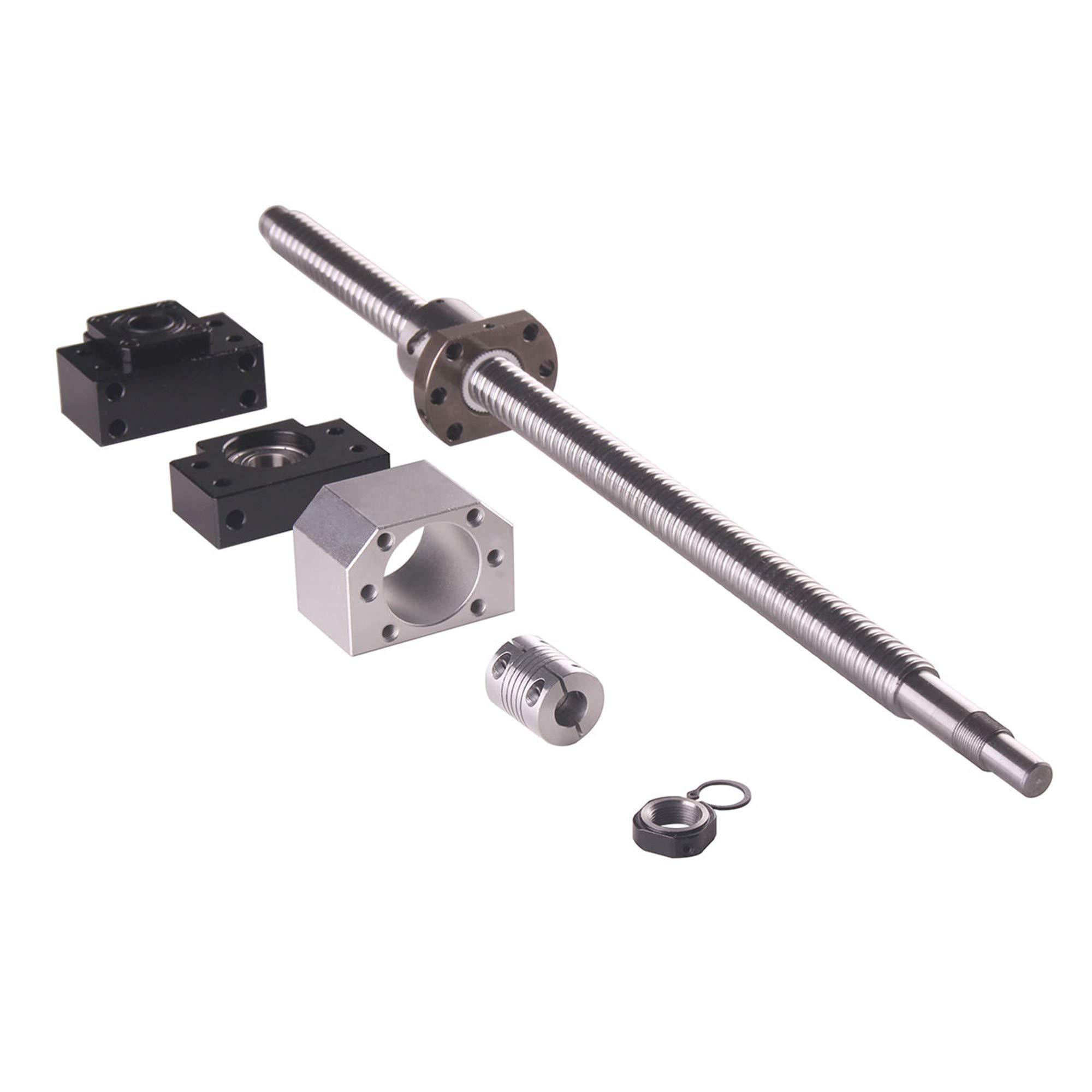 1 vis à balles SFU2005-1500 mm 1 lot BK15BF15 Coupler D25L30 6,35 x 12 mm DSG20H